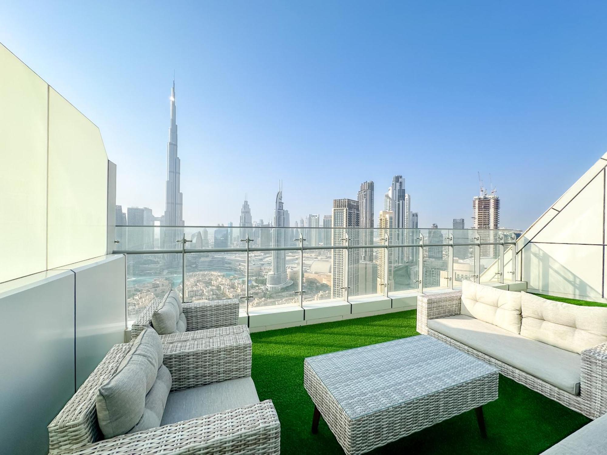 Panoramic Burj Khalifa View Luxury 2br Penthouse Appartement Dubaï